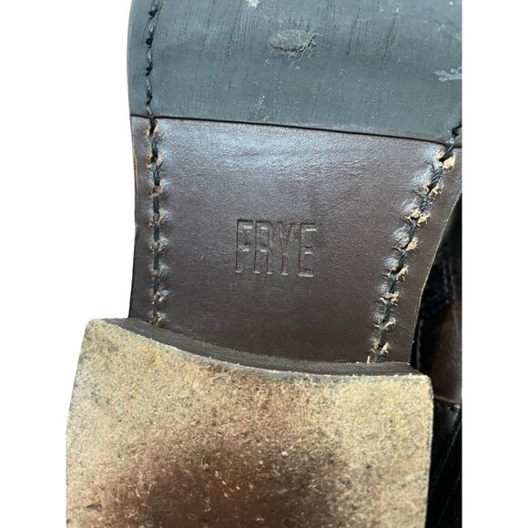 FRYE Vicky Engineer Moto Boots Brown Women’s Size 6 - Picture 10 of 11